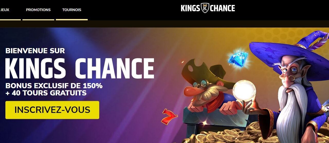 Kings Chance Casino : 10 000€ de bonus de bienvenue