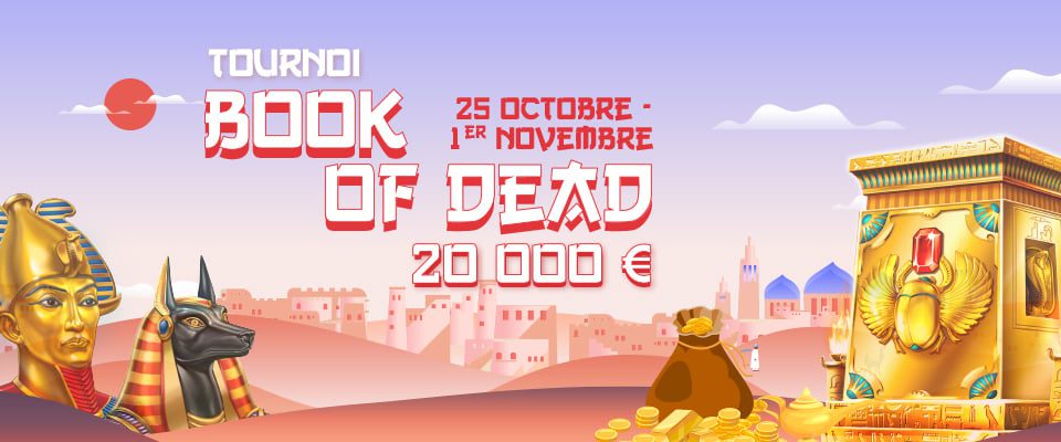 Banzaislots Casino : 20 000€ en jeu sur Book of Dead