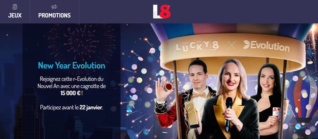 Lucky 8 Casino : de superbes promos avec le Nouvel An